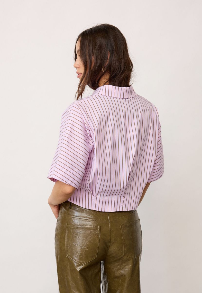 Cocouture Sigrid Stripe Shirt Rosebloom