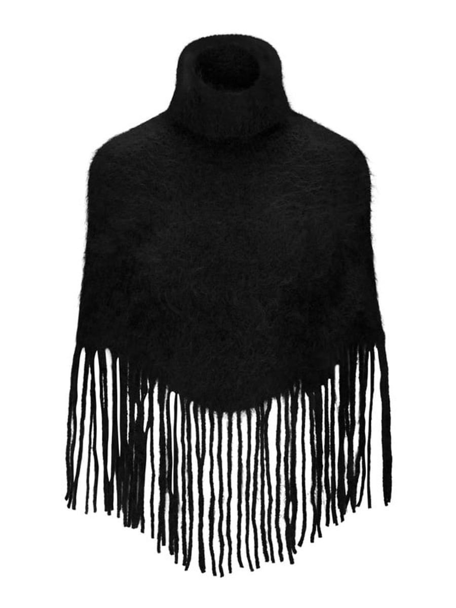 Ella and il Nikola Chunky Poncho Dark Brown