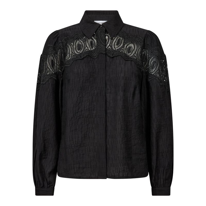 Cocouture Corinne Lace Shirt Black 