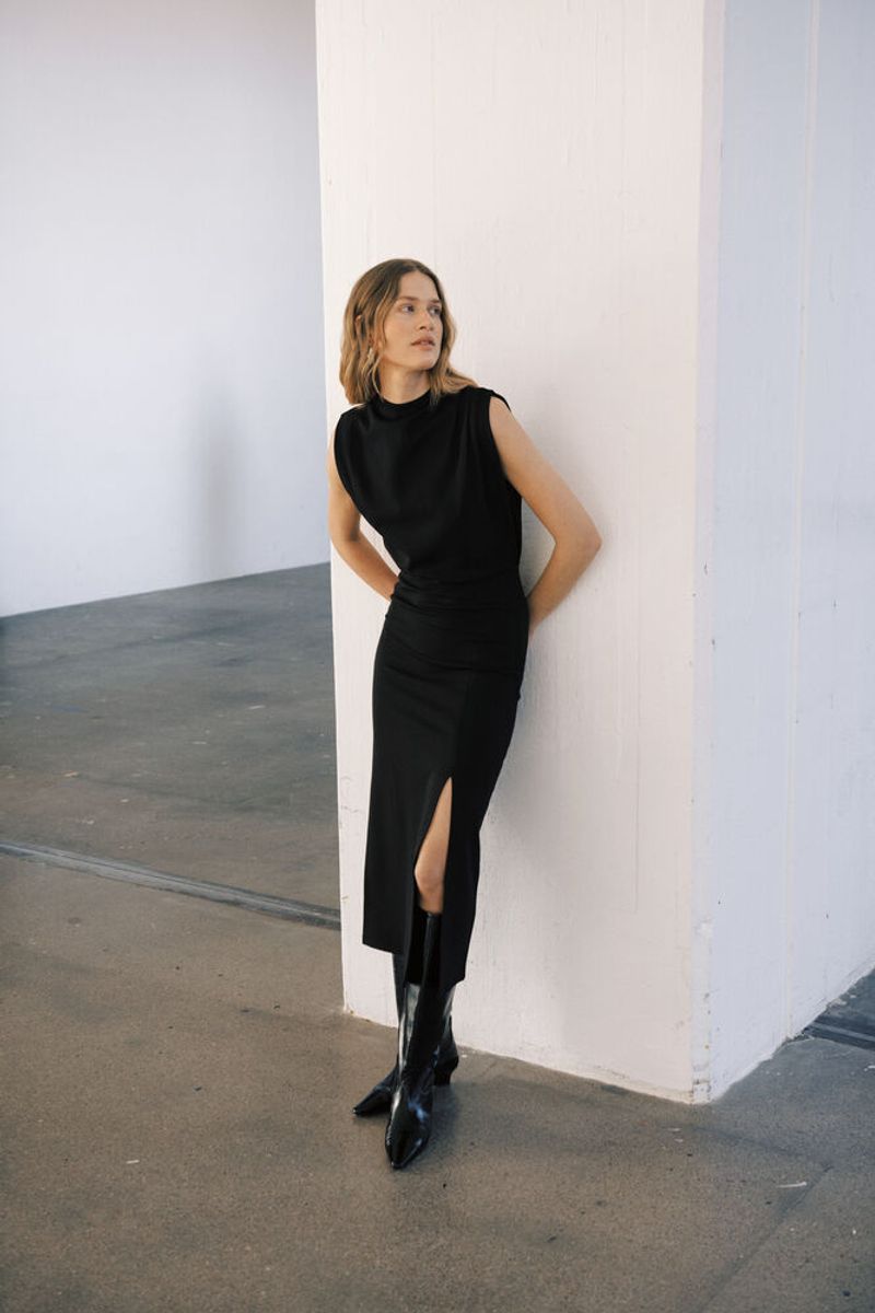 Part Two Diye Dress Black