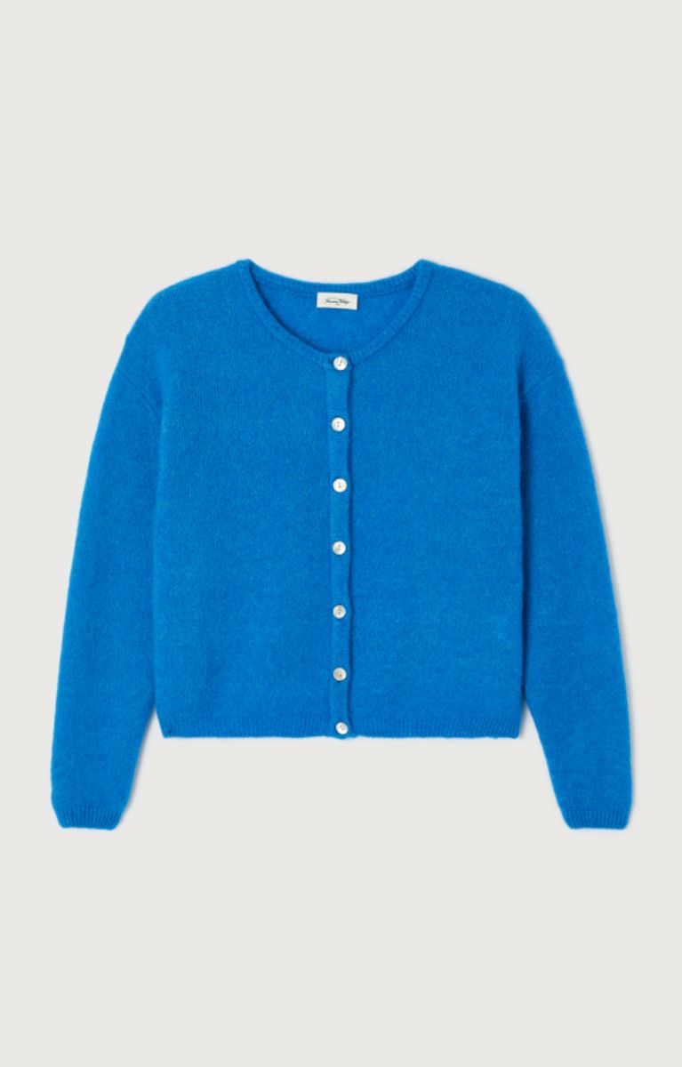 American Vintage Cardigan Vitow Curacao Melange