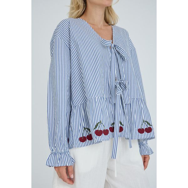 Hovedbilde A-view Alize Blouse Blue White Stripe