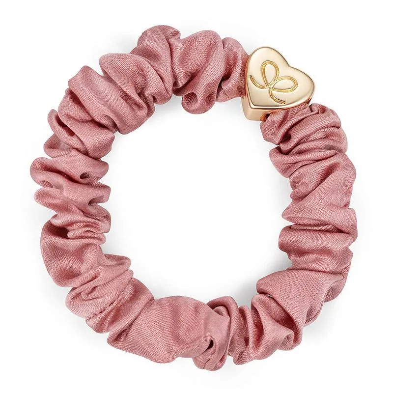 By Eloise Scrunchie/Armbånd Silk Champagne Pink