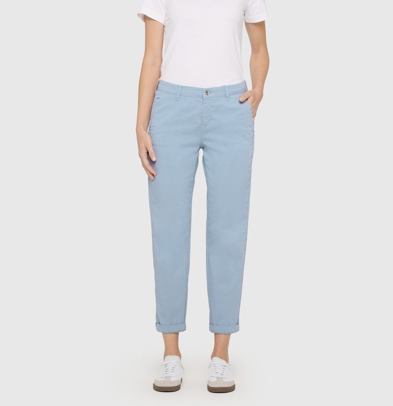 Mac Jeans Chino Turn Up Cashmere Blue