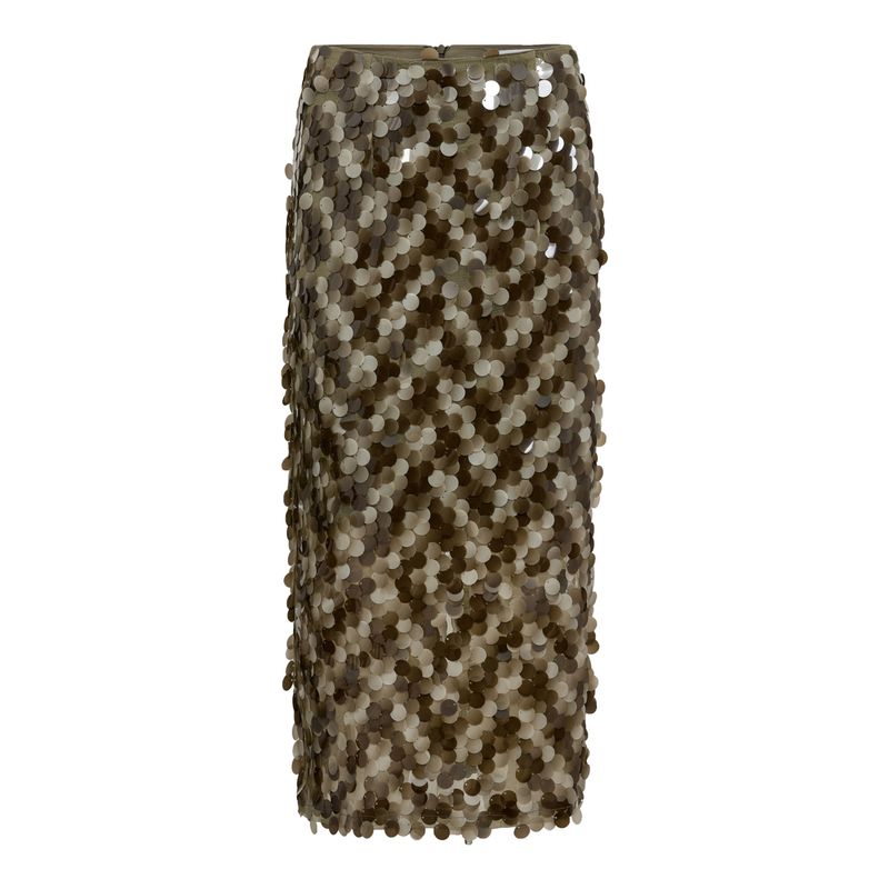 Cocouture Rhea Sequin Skirt Dusty Army 