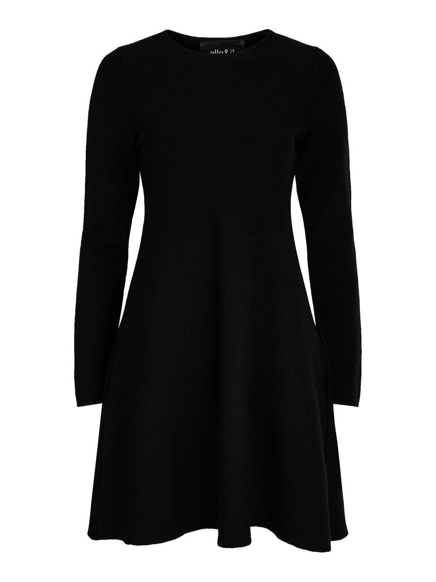 Ella and il Cecilie Merino Dress Black 