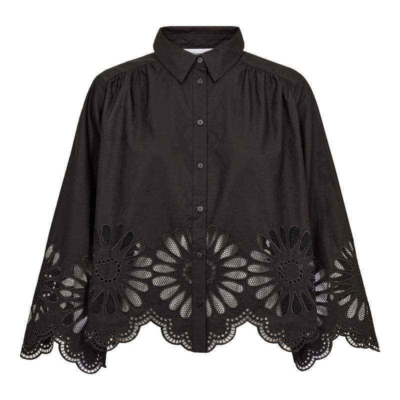 Cocouture Melise Embroidery Shirt Black