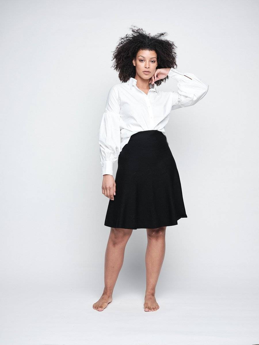 Ella and il Darja Merino Skirt Black 