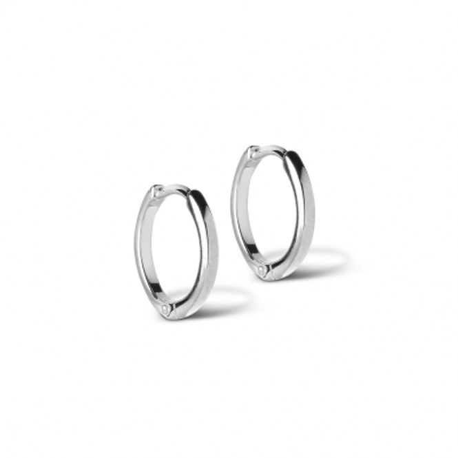 Hovedbilde Enamel Hoops Classic Silver