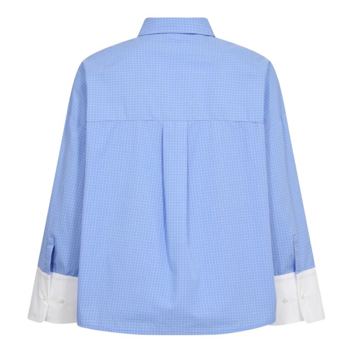 Cocouture Elona Check Cuff Shirt Pale Blue 
