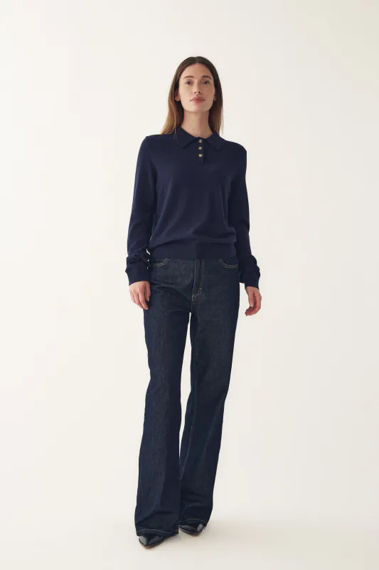 Noella Maxine Knit Medium Navy Blue