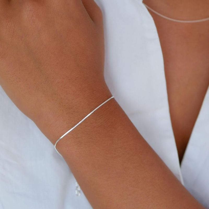 Enamel Bracelet Naomi Silver
