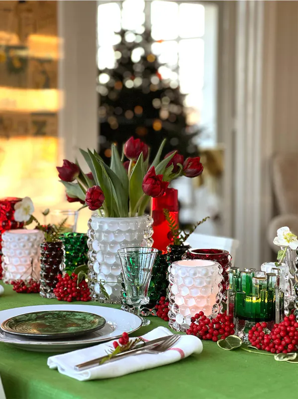 Skogsberg of Smart Hurricane Boule Mini Vase Cardinal Red