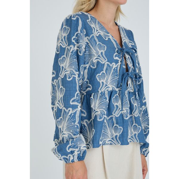 Hovedbilde A-view Adina Blouse Denim Blue