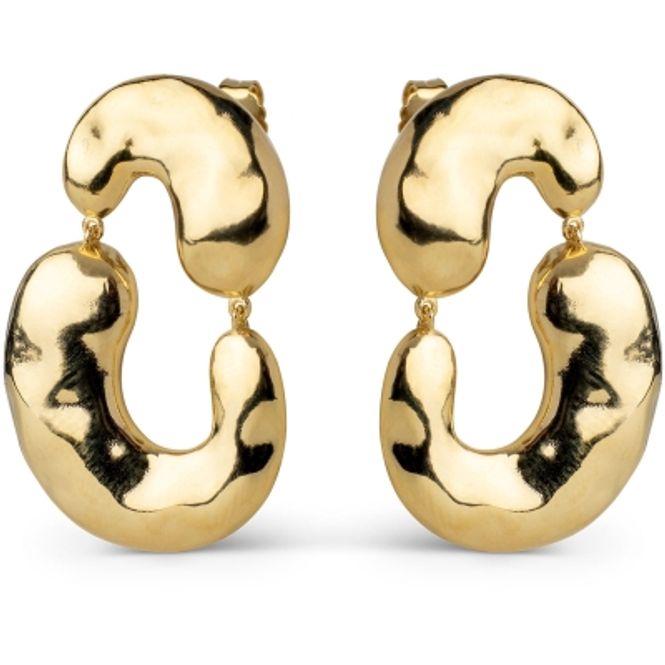 Hovedbilde Enamel Earrings Viona Gold