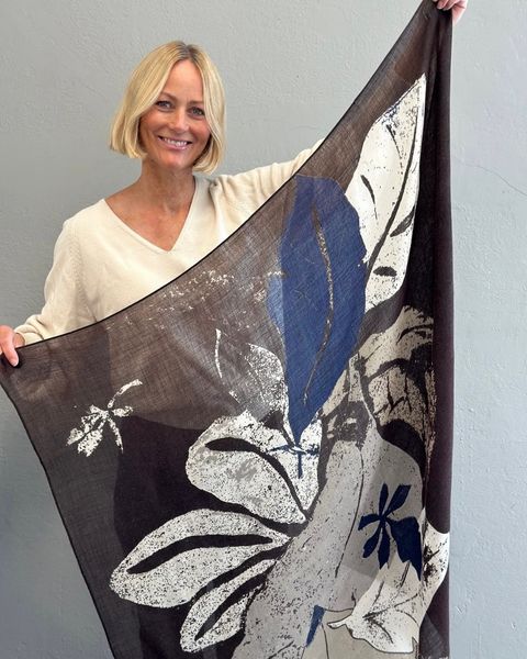 Hovedbilde Part Two Felisia Scarf Mole Leaf Print 
