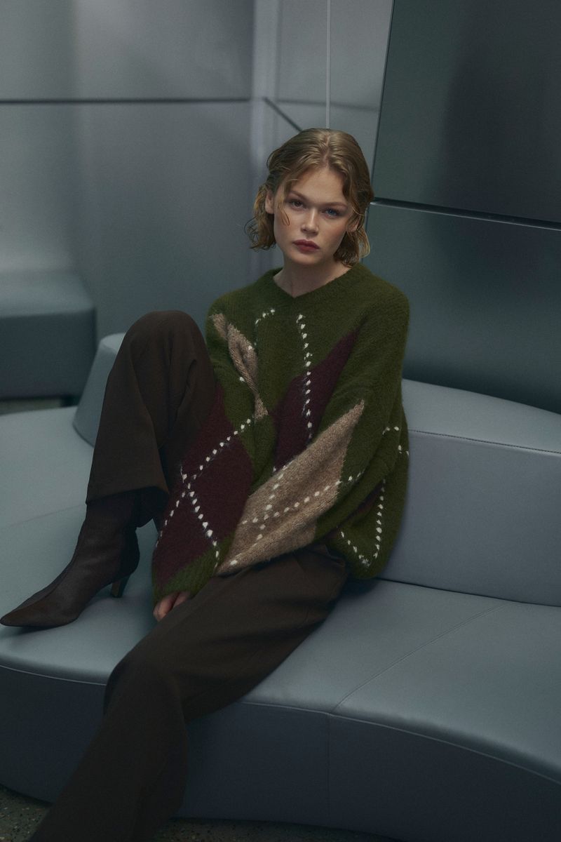 Noella Lai Knit Avocado Green Mix