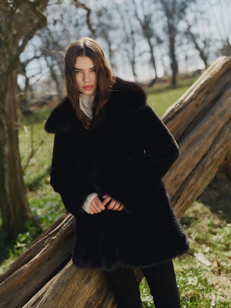 Hovedbilde Ella and il Anna Fake Fur Jacket Black