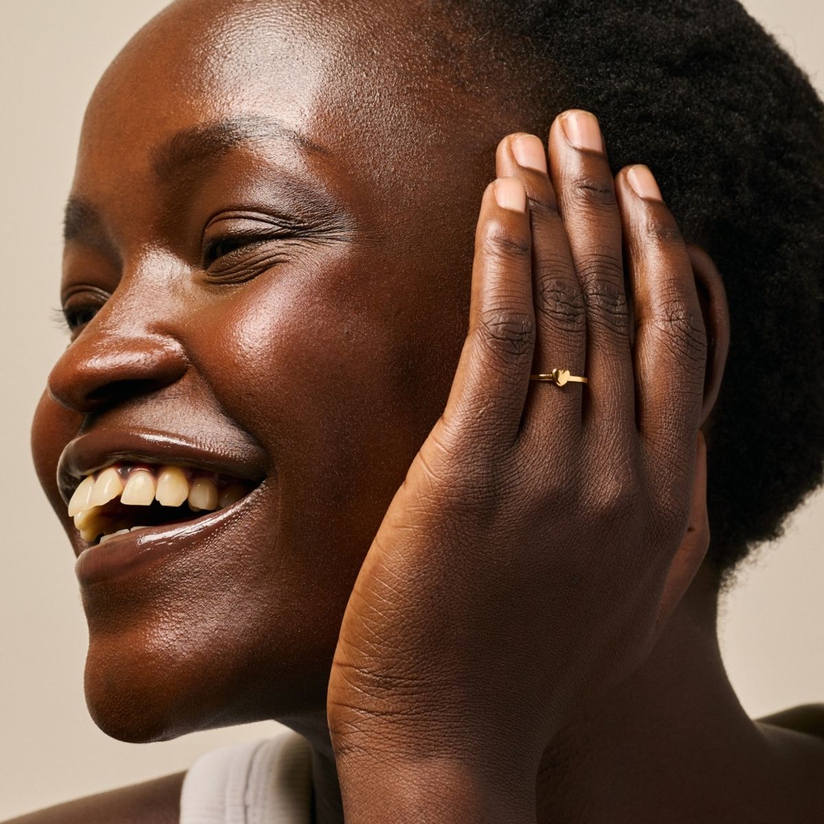 Enamel Ring Amore Gold 