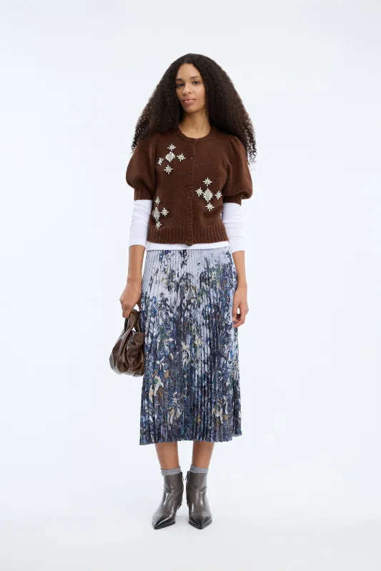 Munthe Charming Skirt Print Grey