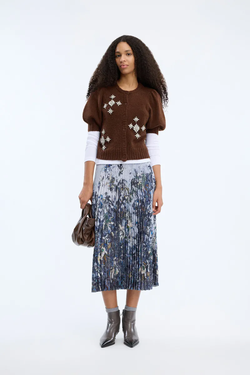 Munthe Charming Skirt Print Grey
