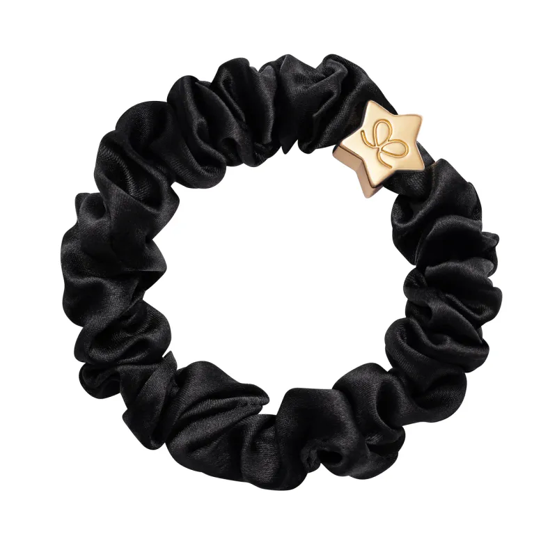 By Eloise Scrunchie/Armbånd Silk Black