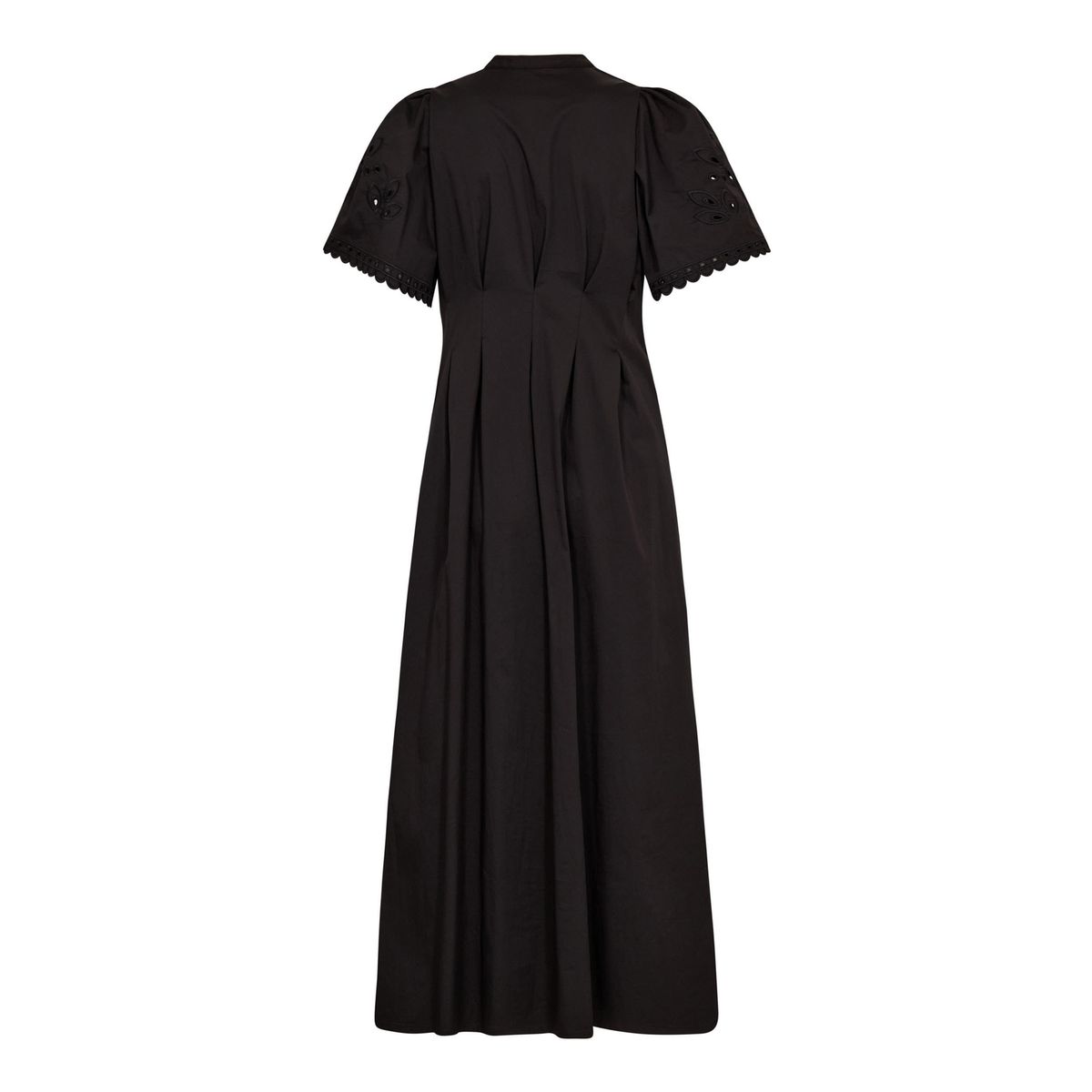 Cocouture Poppy Embroidery Pleat Dress Black