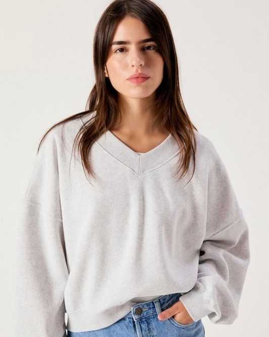 Hovedbilde American Vintage Sweater Baptown Heather Grey