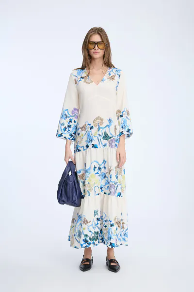 Hovedbilde Munthe Nao Dress Print Ivory