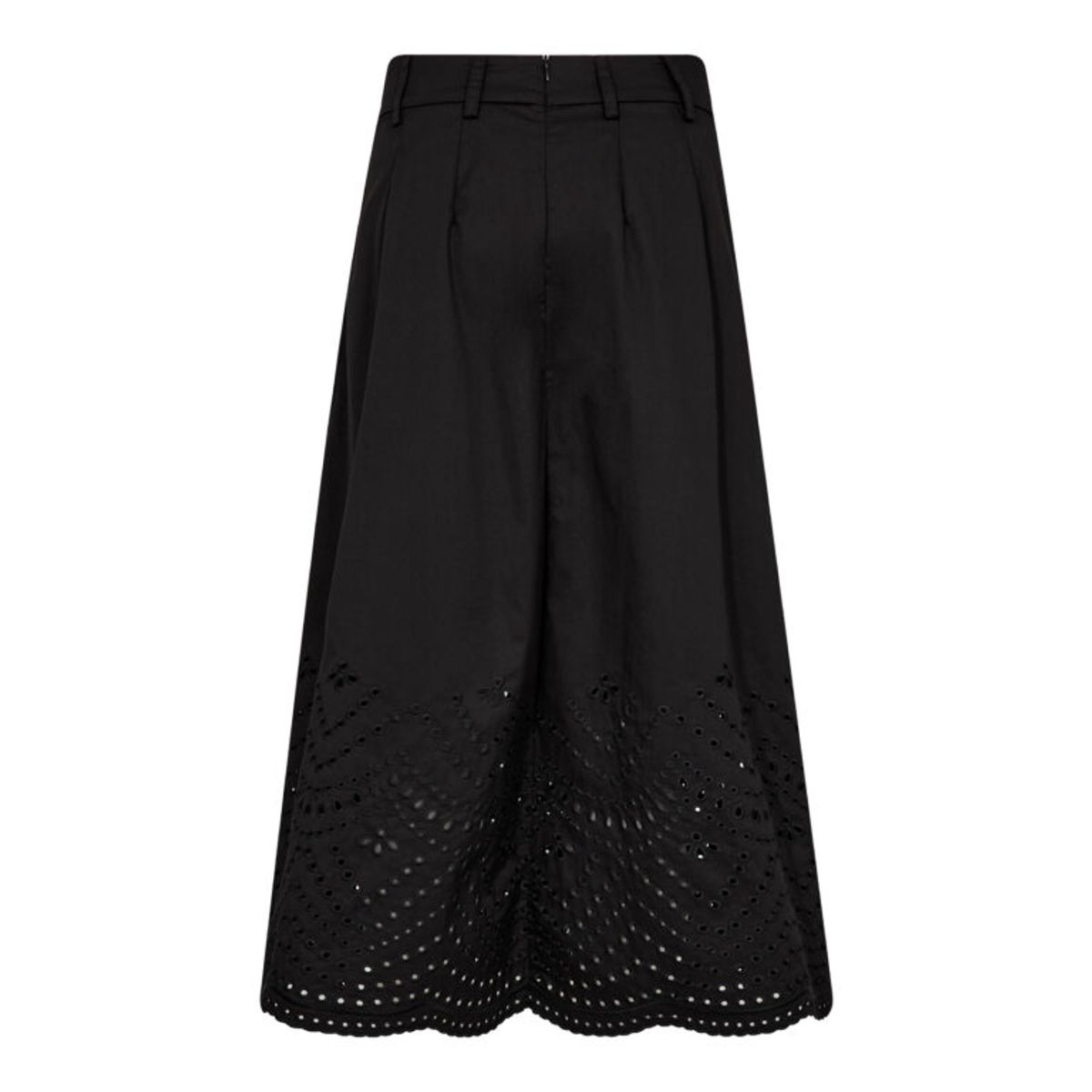 Cocouture Poppy Pleat Scallop Skirt Black 