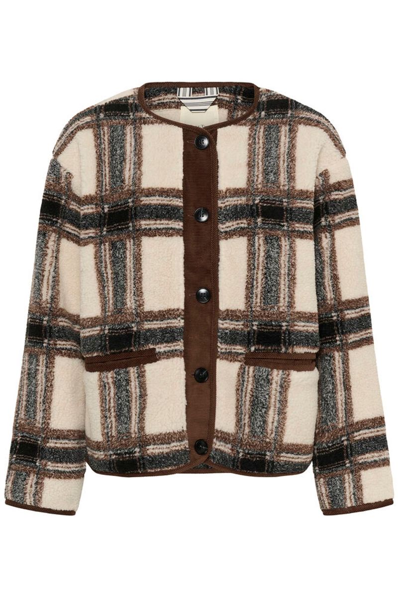Part Two Ysabell Outerwear Brown Check 