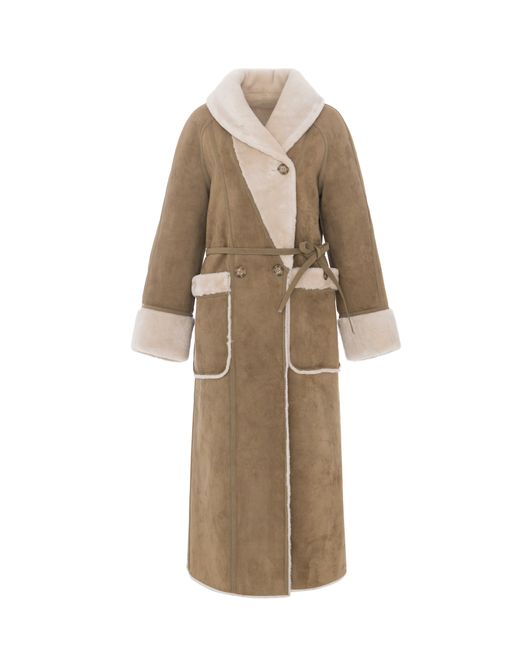 Hovedbilde Urbancode Reversible Belted Coat Chalk Sand