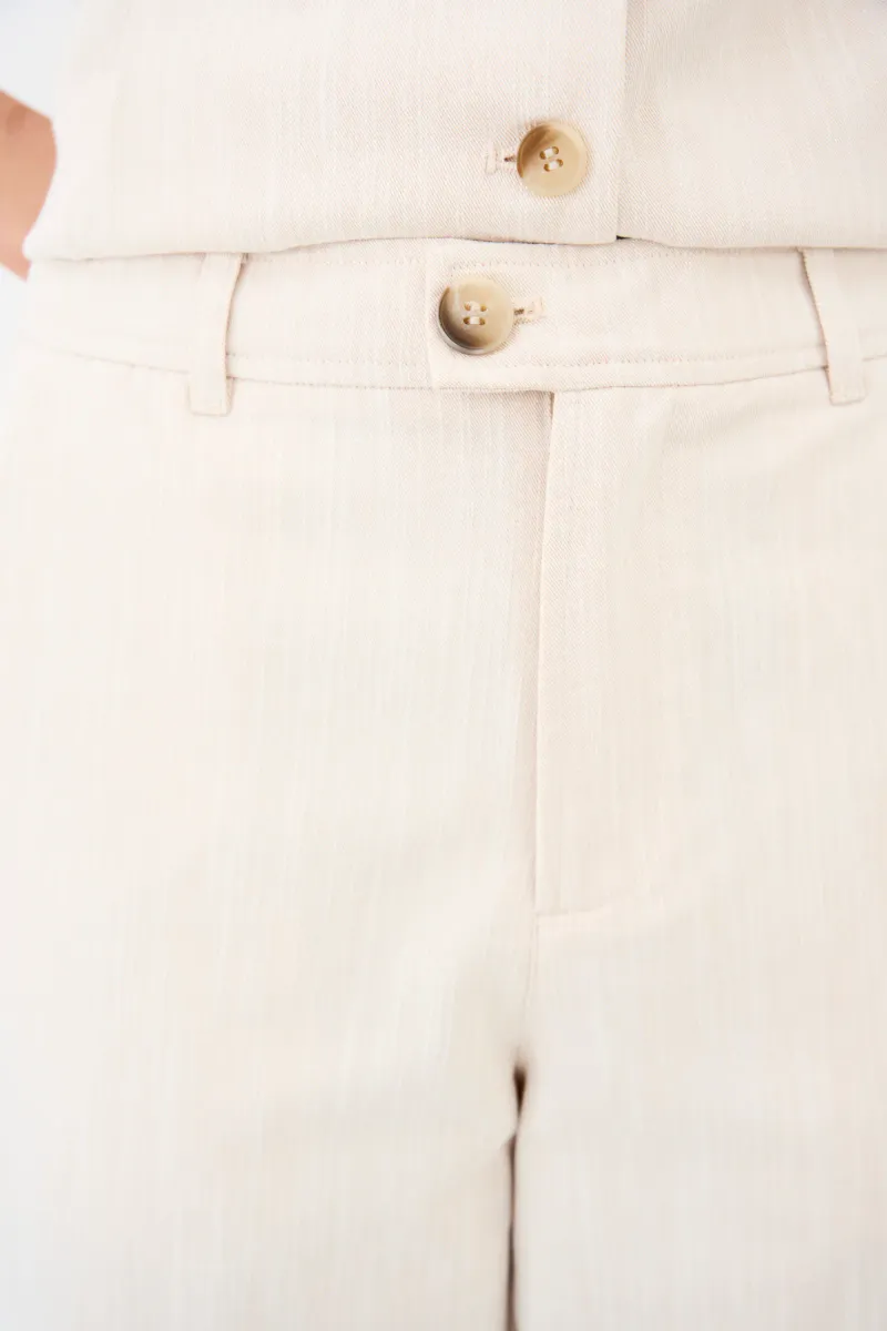 Pieszak Birkin Weekend Cropped Pant Solaris Sand Melange
