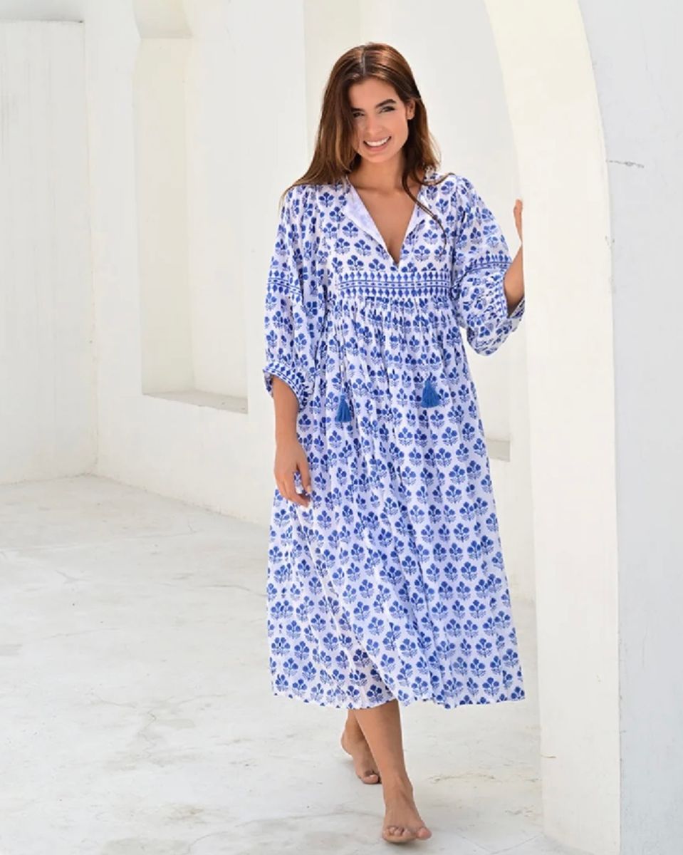 Anouska Love Shack Eze Kjole Blå 