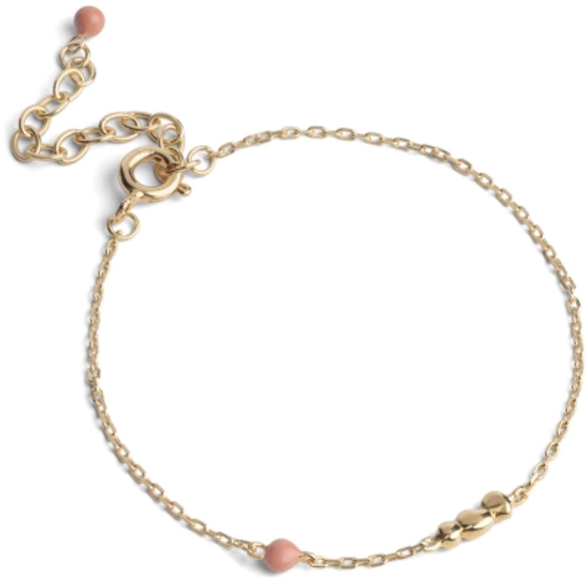 Enamel Bracelet Nara Gold Light Coral