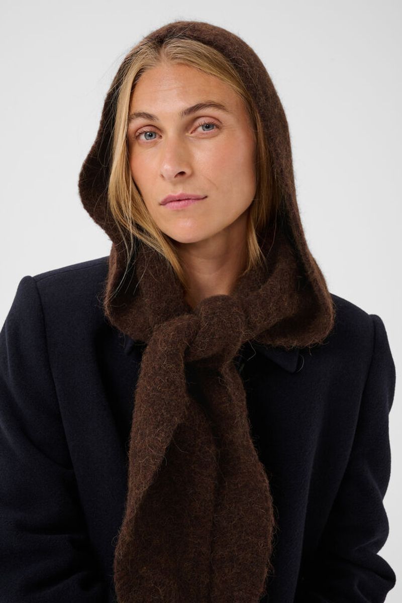 Part Two Charline Scarf Downtown Brown Melange
