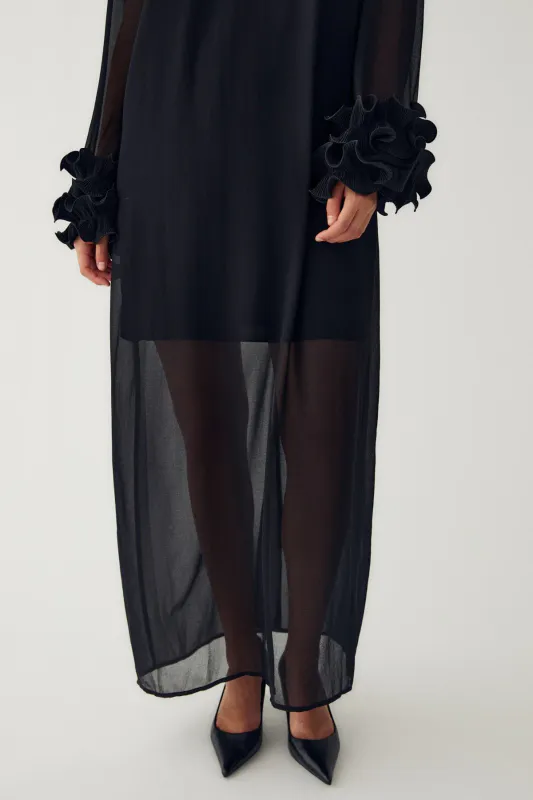 Noella Latania Long Dress Black 