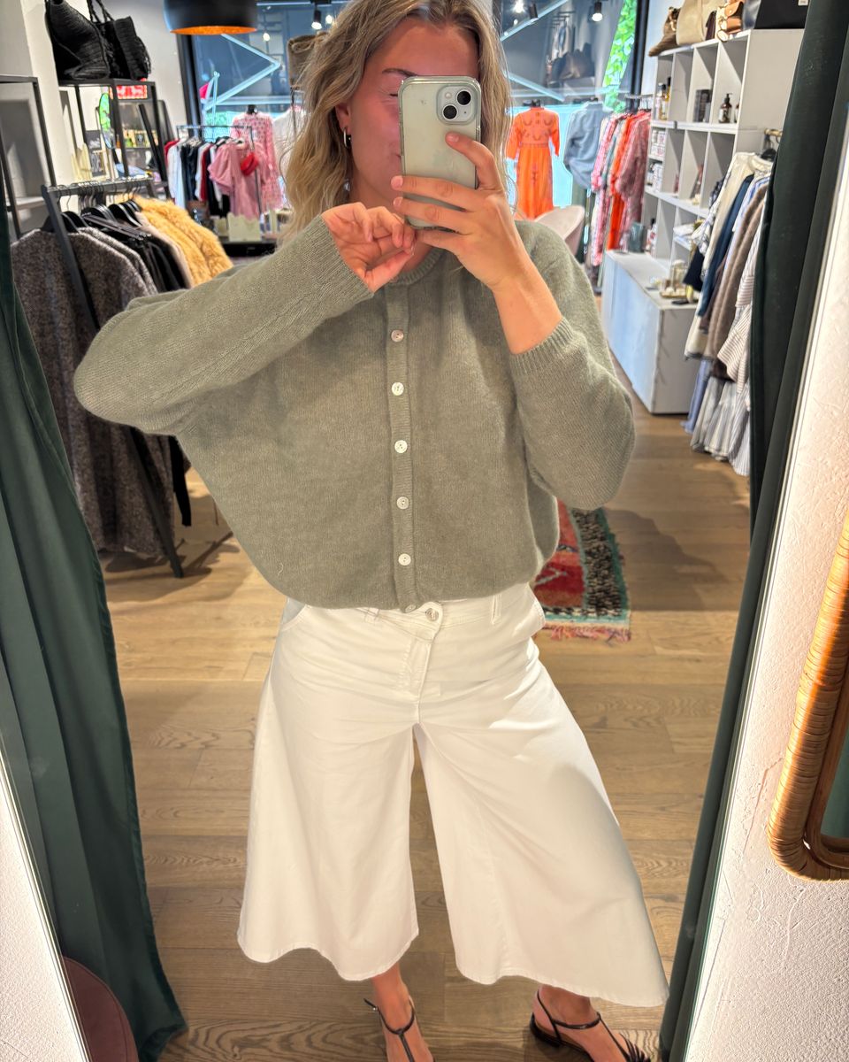 Mac Jeans Ella Cropped White Denim 