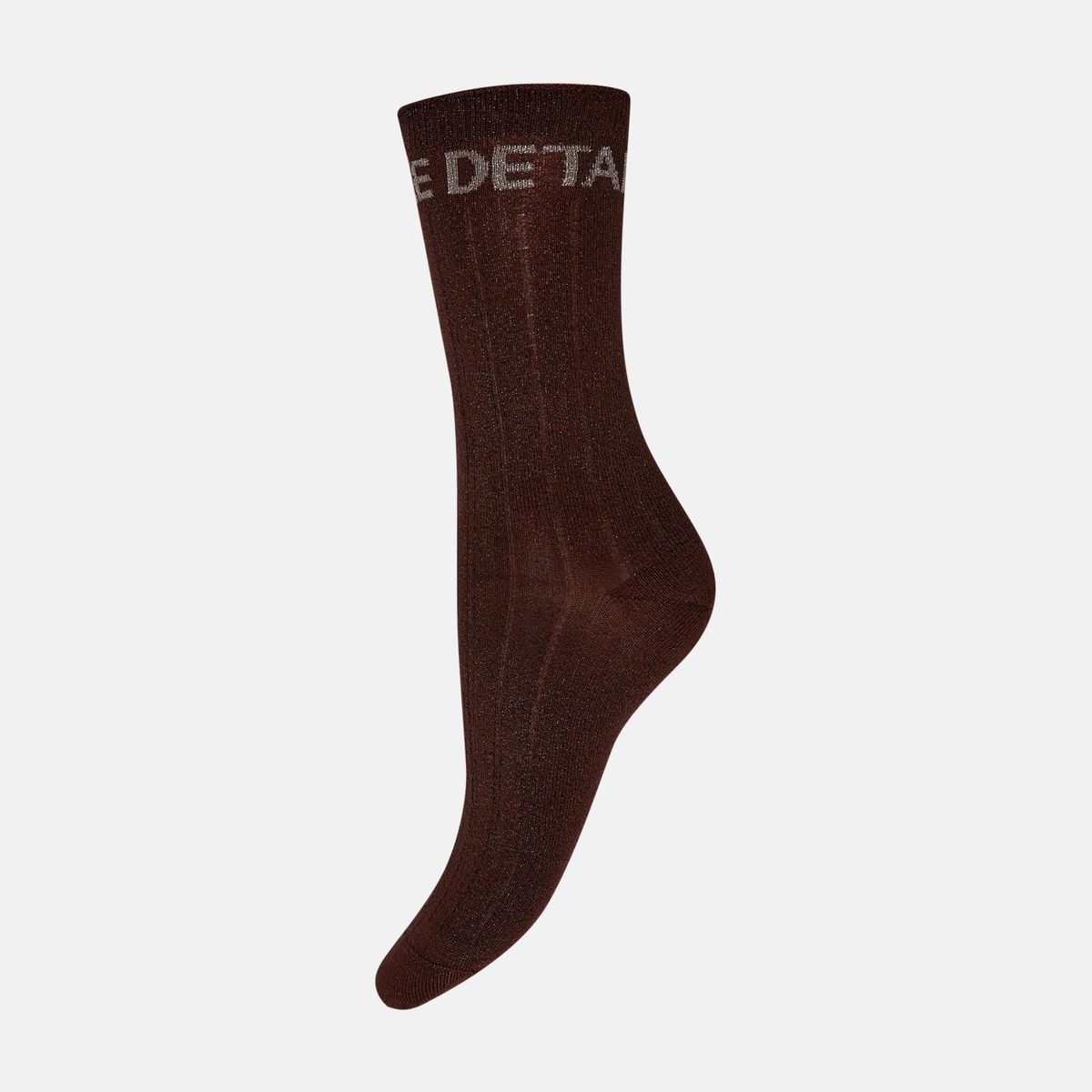 Hype The Detail Ankle Sock Lurex Brown