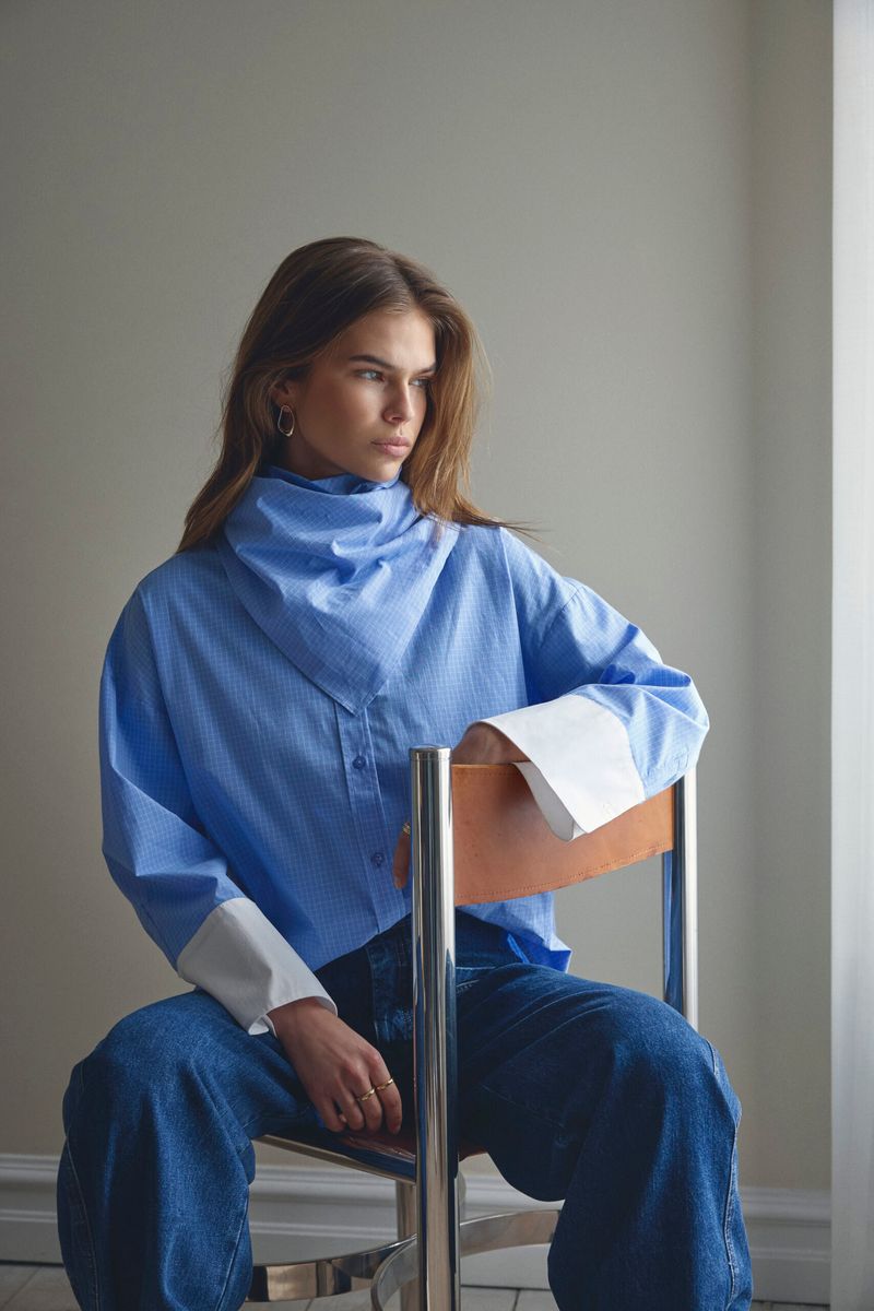 Cocouture Elona Scarf Pale Blue