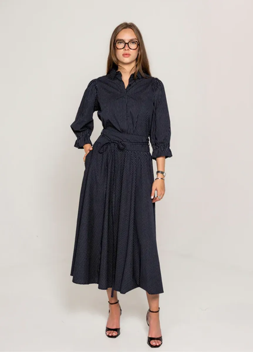 MISSMAYA Astrid Skirt Pinstripe