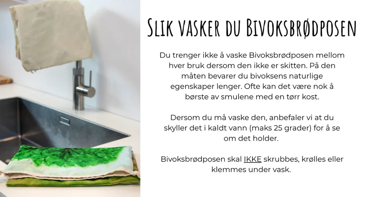 Fru Timian Bivoks Brødpose 