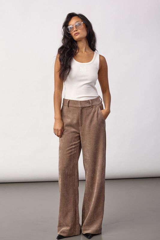Cocouture Daisy Cord Pant Walnut