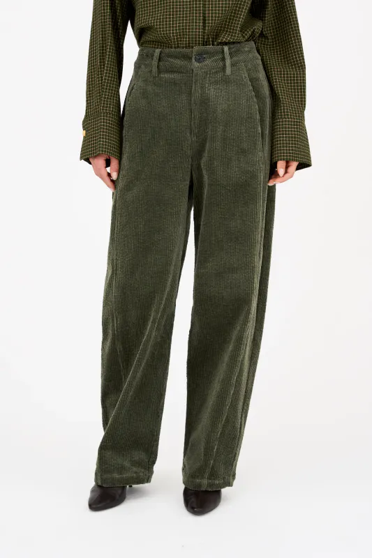 Pieszak Blair Pant Stunning Corduroy Shadow Green 