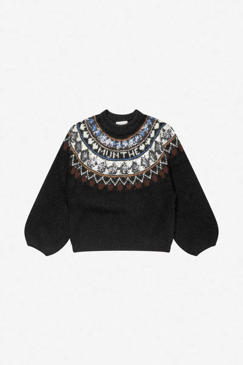 Munthe Vaffie Knit Mix Black