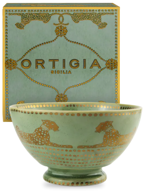 Hovedbilde Ortigia Bowl Spotty Ceramic Green Large