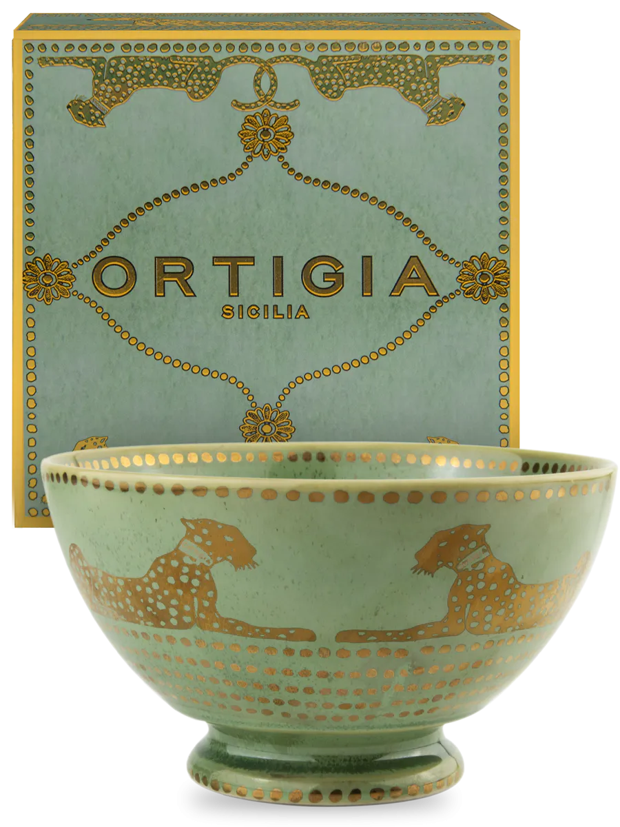 Ortigia Bowl Spotty Ceramic Green Large