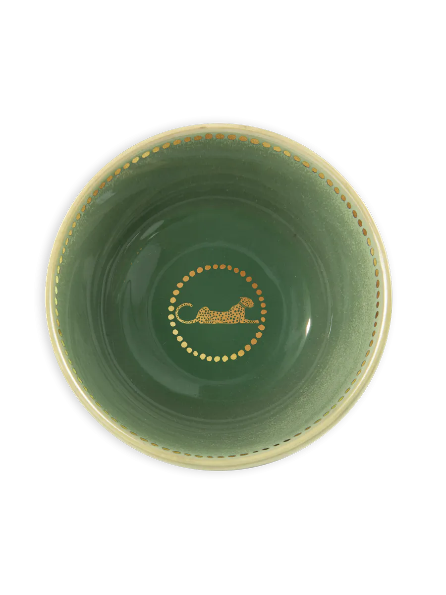 Ortigia Bowl Spotty Ceramic Green Large