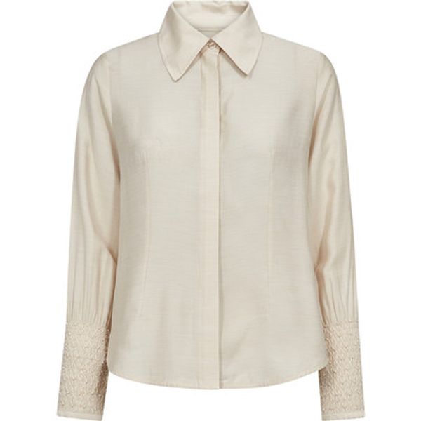 Hovedbilde Pieszak Viola Beaded Shirt Oyster White Melange
