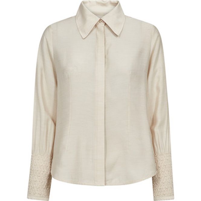 Hovedbilde Pieszak Viola Beaded Shirt Oyster White Melange